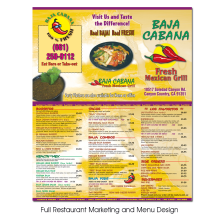 Baja Cabana – Menu